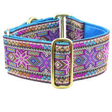 Load image into Gallery viewer, Americana Star 2&quot; Wide Satin-Lined Martingale Dog Collar
