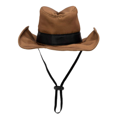 Brown Cowboy Party Hat and Toy for Dogs