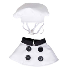 Load image into Gallery viewer, Chef Uniform Dog Costume features two pieces
