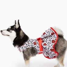 Load image into Gallery viewer, Husky models Holiday Dog Harness Dress - Holly
