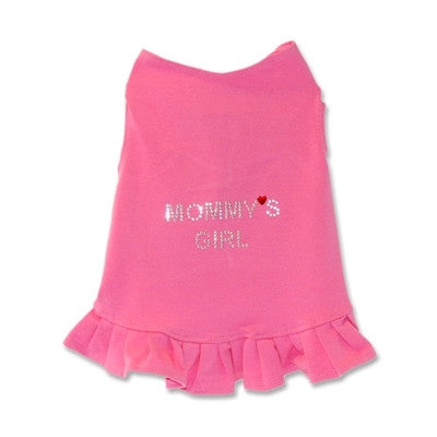 Hot Pink Mommy's Girl Dog Tank by Daisy and Lucy