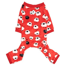 Load image into Gallery viewer, Counting Sheep Fleece Dog Jammies with Reflective Logo
