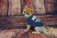 Load image into Gallery viewer, Dog is ready for the big game in his Seattle Seahawks T-Shirt
