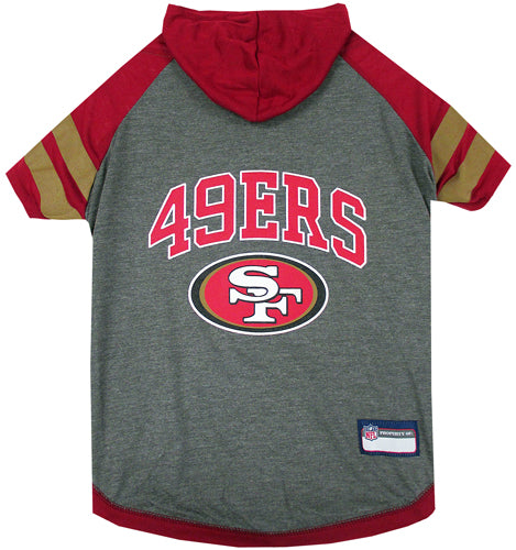 San Francisco 49ers Hooded T-Shirt for Dogs