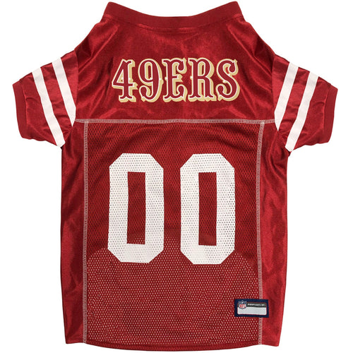 San Francisco 49ers Mesh NFL Dog Jersey features your favorite team's official colors and name