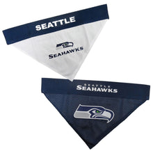 Load image into Gallery viewer, Pets First Seattle Seahawks Reversible Bandana
