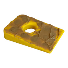 Load image into Gallery viewer, Swiss Cheese Wedge Durable Nylon Dog Chew Toy with peanut butter
