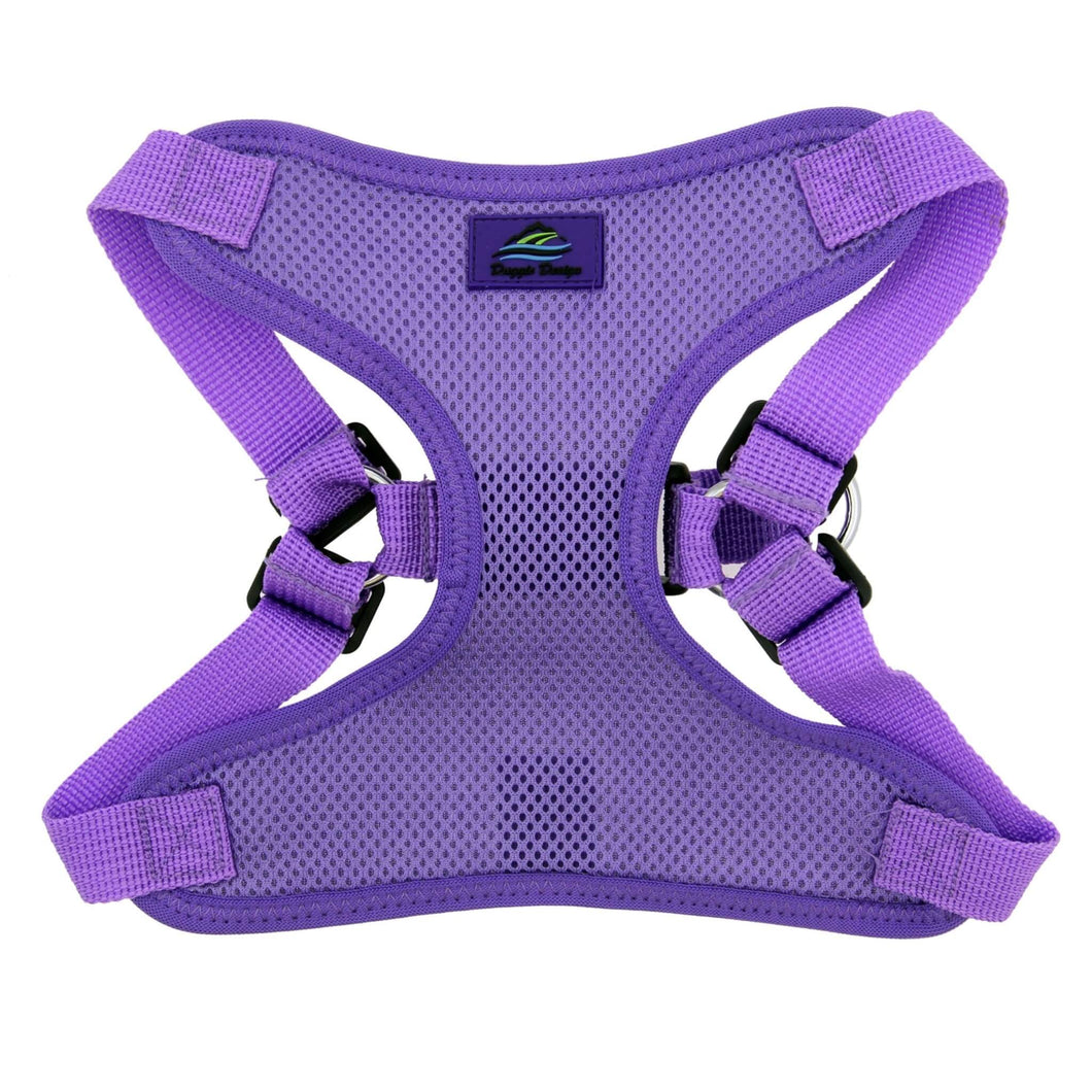 Wrap and Snap Choke Free Dog Harness in Paisley Purple
