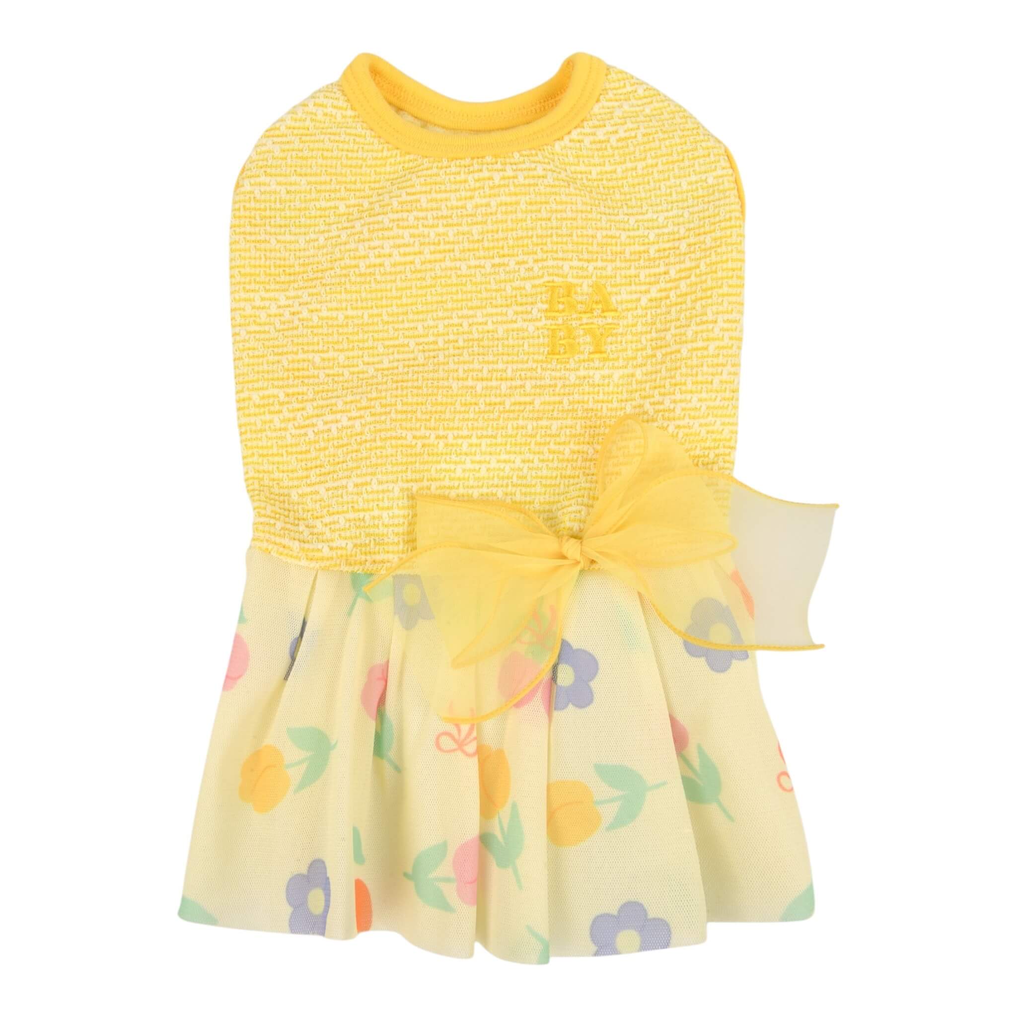 gold dog dress Luxury Pet Fashion | Alice - Yellow Accessory size:2XL Zara Women's Black Fitted gathered all around the Korea