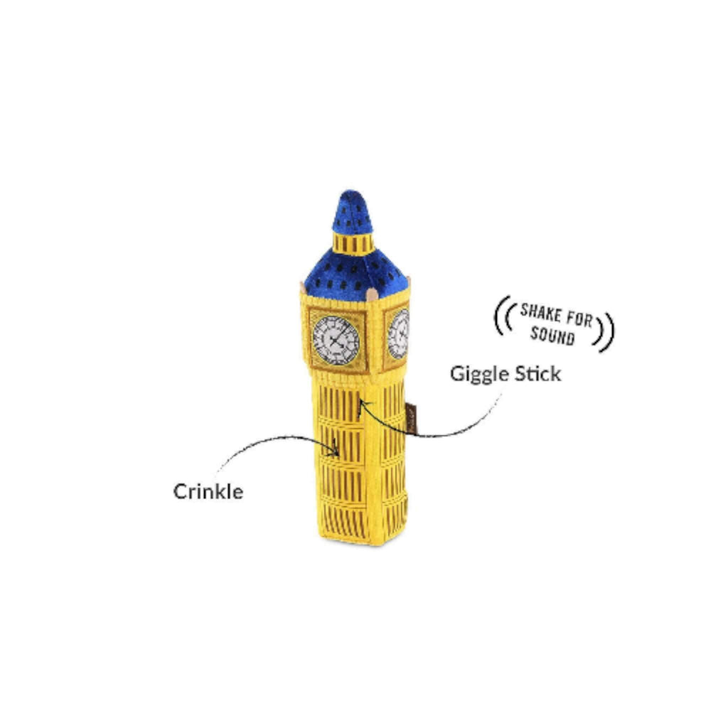 Big Ben Plush Dog Toy features