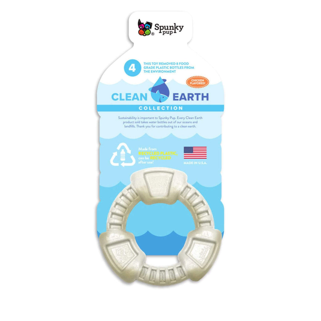 Clean Earth Recycled Ring Dog Chew Toy