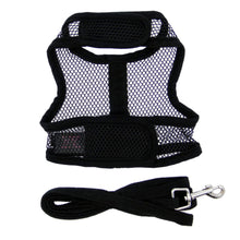 Load image into Gallery viewer, Cool Mesh Dog Harness in Solid Black is perfect for the summer heat
