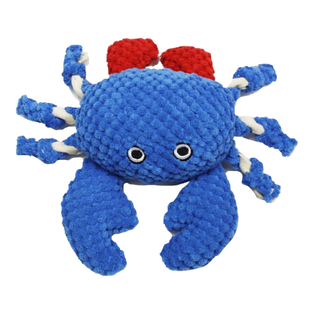 Crab Plush Dog Toy