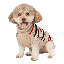 Cargar imagen en el visor de la galería, Dog models Alpaca Bentley Stripe Dog Sweater
