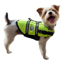 Load image into Gallery viewer, Dog models Dog Life Jacket in Neon Yellow
