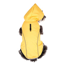 Load image into Gallery viewer, Dog shows off his Cumbria Yellow Dog Raincoat
