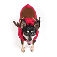 Load image into Gallery viewer, Dog wears Rudy Reindeer Dog Hoodie
