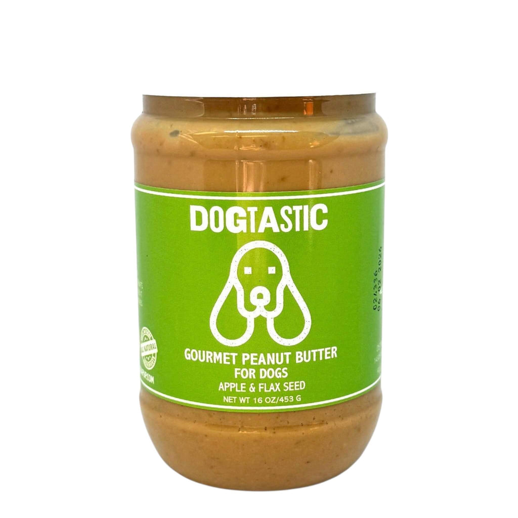 Gourmet Peanut Butter for Dogs - Apple & Flax Seed