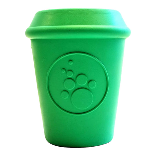 Green Coffee Cup Dog Chew Toy