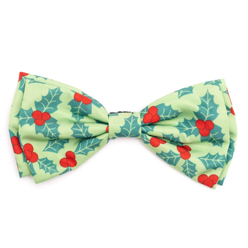Holly Bow Tie for Dogs