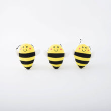 Load image into Gallery viewer, Honey Pot Zippy Burrow Dog Toy Plush Bees
