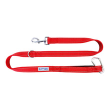 Load image into Gallery viewer, Hudson Bay Dog Leash with Carabiner Clip in Clifford Red

