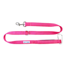 Load image into Gallery viewer, Hudson Bay Dog Leash with Carabiner Clip in Sunset Pink
