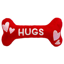 Load image into Gallery viewer, Hugs &amp; Kisses Plush Dog Bones
