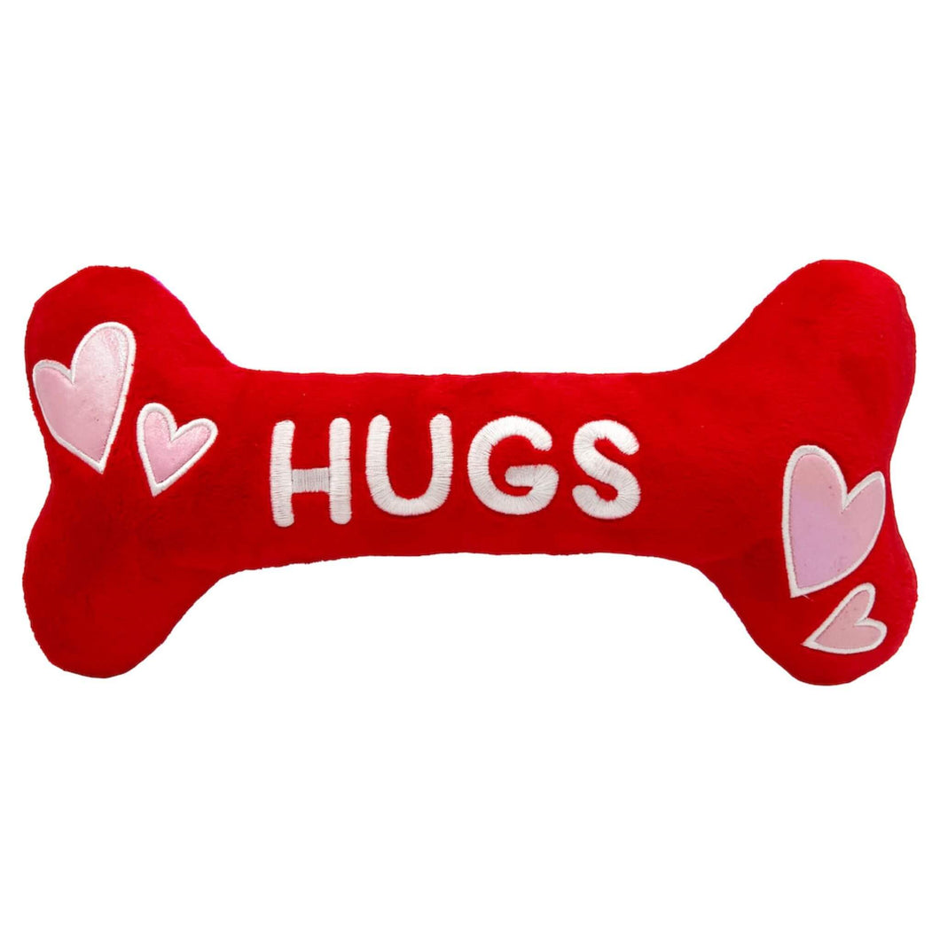 Hugs & Kisses Plush Dog Bones