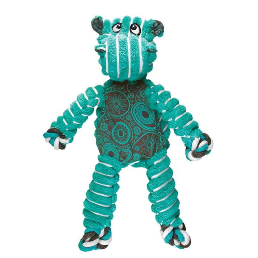 KONG Floppy Knots Hippo Plush Dog Toy