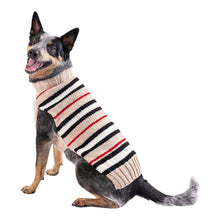 Load image into Gallery viewer, Large Breed Dog models Alpaca Bentley Stripe Dog Sweater

