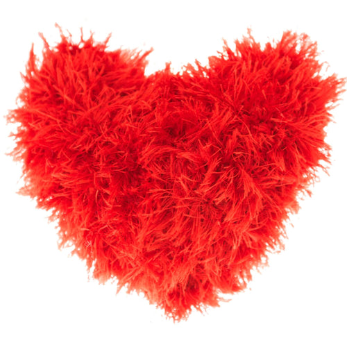 OoMaLoo Handmade Red Heart Dog Toy