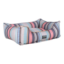 Load image into Gallery viewer, Pendleton All Season Kuddler Dog Bed in Coral Stripe - side view
