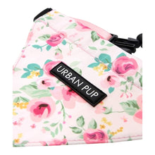 Load image into Gallery viewer, Pink Floral Cascade Dog Bandana - close-up
