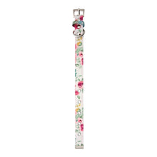 Load image into Gallery viewer, Pink Floral Cascade Fabric Dog Collar from the United Kingdom
