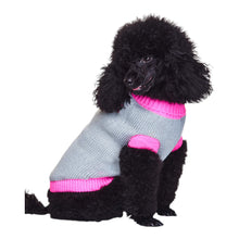 Load image into Gallery viewer, Poodle models Pink Paw Dog Sweater
