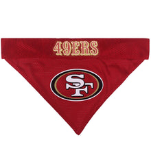 Load image into Gallery viewer, San Francisco 49ers Reversible Home and Away Dog Bandana
