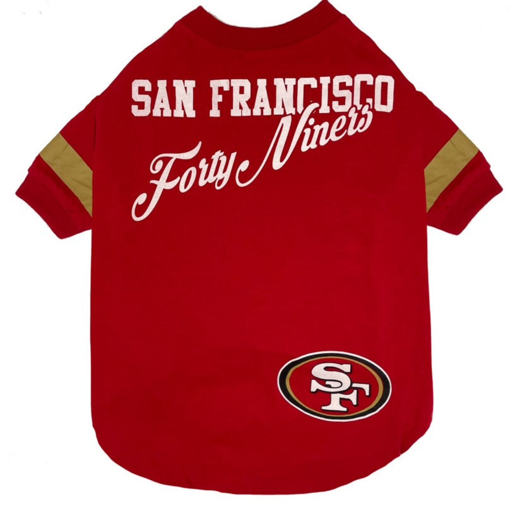 San Francisco 49ers Stripe T-Shirt for Dogs