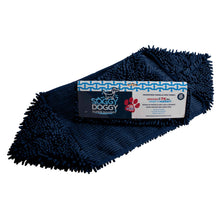 Load image into Gallery viewer, Super Shammy Quick Drying Dog Towel in Navy Blue laid flat
