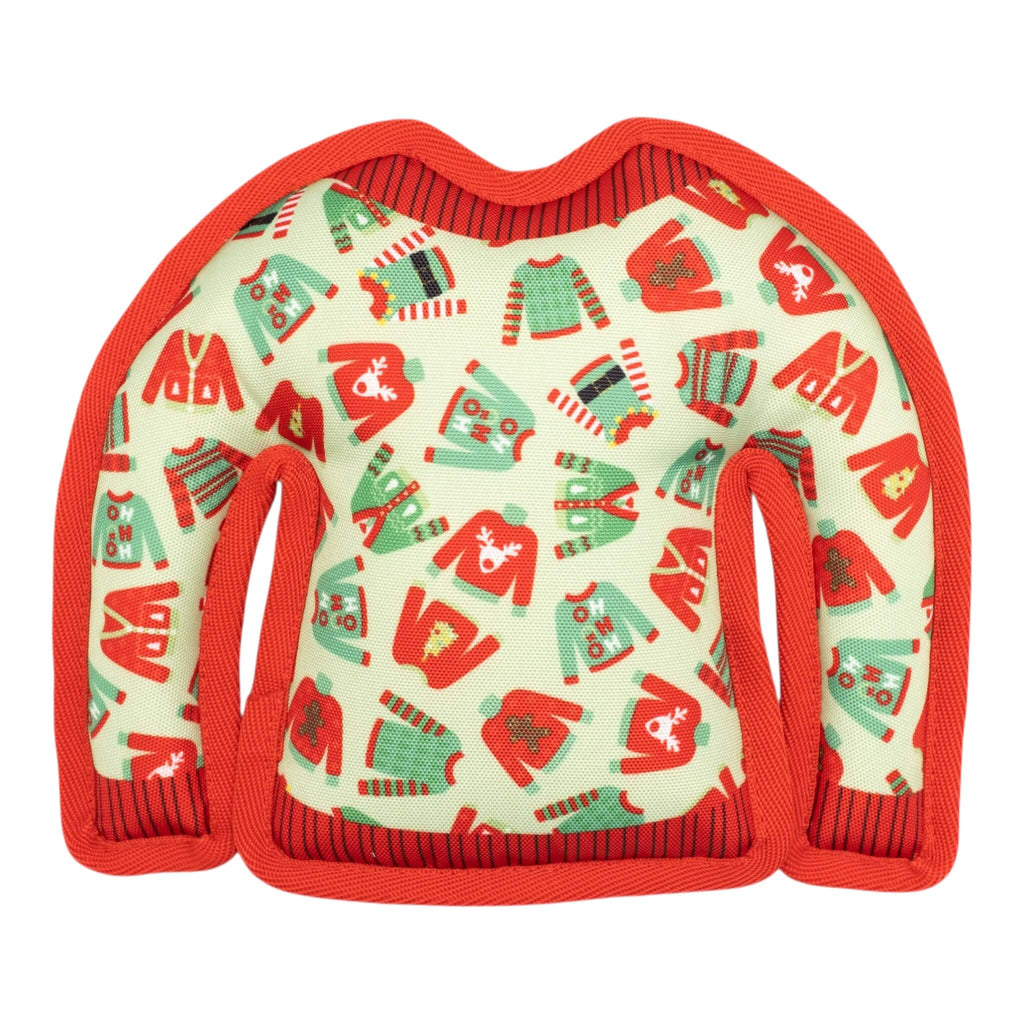 Ugly Christmas Sweater Dog Toy