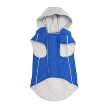 Load image into Gallery viewer, Weekender Sweatshirt Dog Hoodie in Royal Blue features a cozy jersey lining
