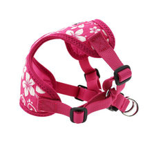 Cargar imagen en el visor de la galería, Wrap and Snap Choke Free Dog Harness in Hibiscus Pink - side view
