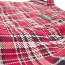 Load image into Gallery viewer, Detail of the Red Tartan Dog Raincoat by Hamish McBeth
