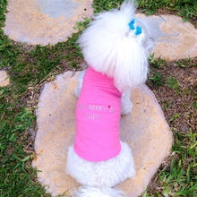 Load image into Gallery viewer, Cute little dog modelling the Mommy&#39;s Girl Tank by Daisy and Lucy
