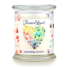 Load image into Gallery viewer, All Fur One Pet House Candle Furever Loved Memorial Candle
