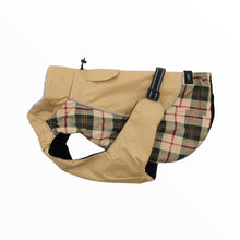 Load image into Gallery viewer, Alpine All-Weather Dog Coat in Beige Plaid
