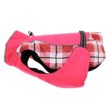 Load image into Gallery viewer, Alpine All-Weather Dog Coat in Raspberry Plaid
