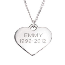 Cargar imagen en el visor de la galería, Personalized Always in My Heart Sterling Silver Pendant Necklace
