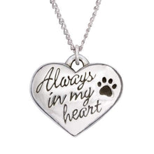 Load image into Gallery viewer, Always in My Heart Sterling Silver Pendant Necklace

