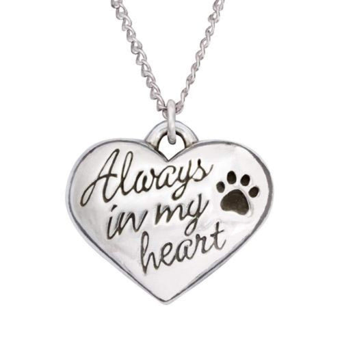 Always in My Heart Sterling Silver Pendant Necklace